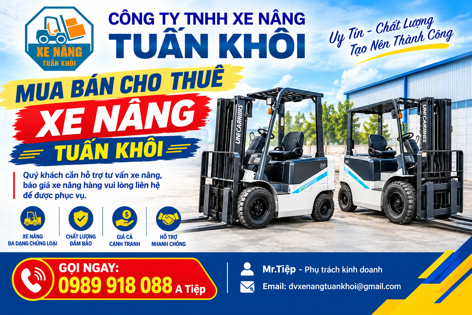 cho thuê xe nâng